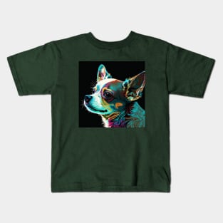 Chihuahua Pop Art Painting Kids T-Shirt